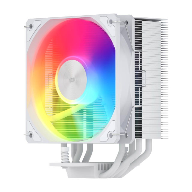 Охладител за процесор FSP NP5-WA HEAT-PIPE WHITE, Intel LGA: 1851 / 1700 / 1200, AMD: AM4 / AM5