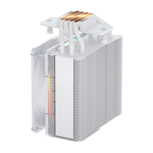 Охладител за процесор FSP NP5-WA HEAT-PIPE WHITE, Intel LGA: 1851 / 1700 / 1200, AMD: AM4 / AM5