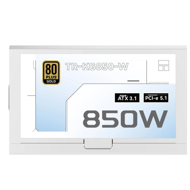 Захранване Thermalright TR-KG850-W 850W White, Active PFC, ATX 3.1, 80 PLUS GOLD, Full Modular