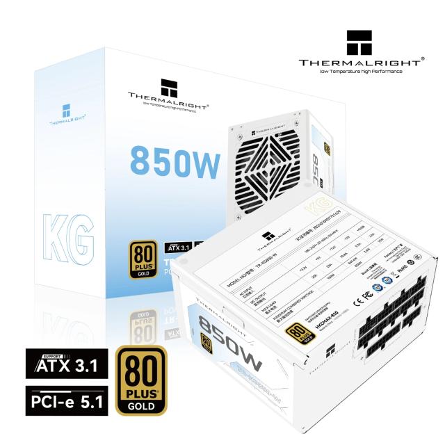 Захранване Thermalright TR-KG850-W 850W White, Active PFC, ATX 3.1, 80 PLUS GOLD, Full Modular