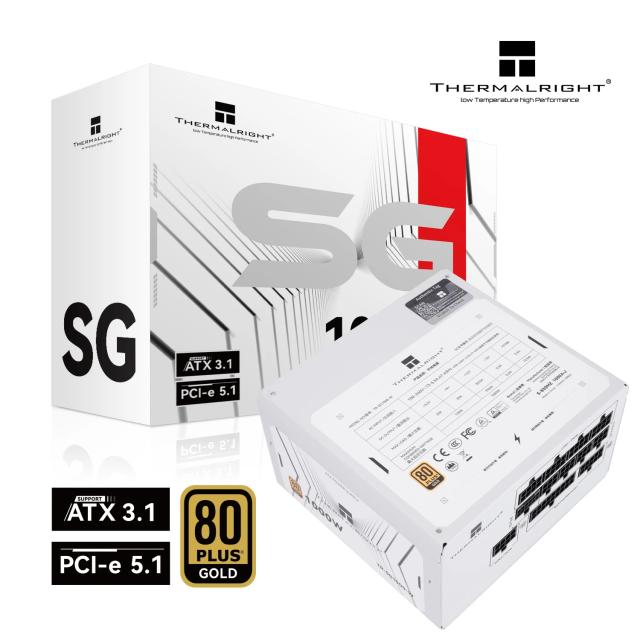 Захранване Thermalright TR-SG1000-W 1000W White, Active PFC, ATX 3.1, 80 PLUS GOLD, Full Modular