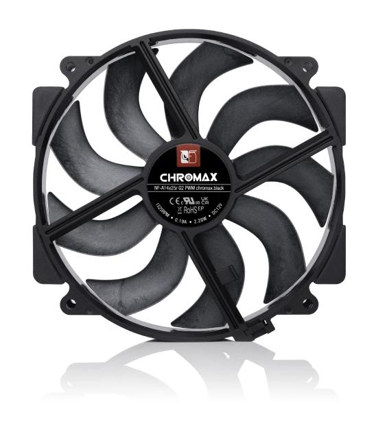 Вентилатор Noctua NF-A14x25r G2 PWM chromax.black, 140mm, 4 pin PWM