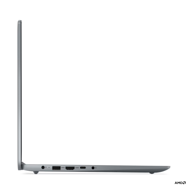 Лаптоп Lenovo IdeaPad Slim 3 15AMN8, AMD Ryzen 5 7520U 4C (2.8 / 4.3 GHz, 4MB Cache), 15.6'' (39.62 cm) FHD IPS, 16GB LPDDR5, 512GB M.2 NVMe SSD, Free DOS