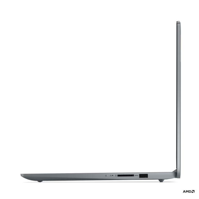 Лаптоп Lenovo IdeaPad Slim 3 15AMN8, AMD Ryzen 5 7520U 4C (2.8 / 4.3 GHz, 4MB Cache), 15.6'' (39.62 cm) FHD IPS, 16GB LPDDR5, 512GB M.2 NVMe SSD, Free DOS