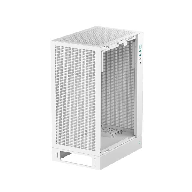 Кутия за компютър DeepCool CH170 PLUS WH, Mini Tower, 1 x USB Type-C 3.2, 2 x USB 3.0, 1 x HD Audio, mATX, Mini-ITX