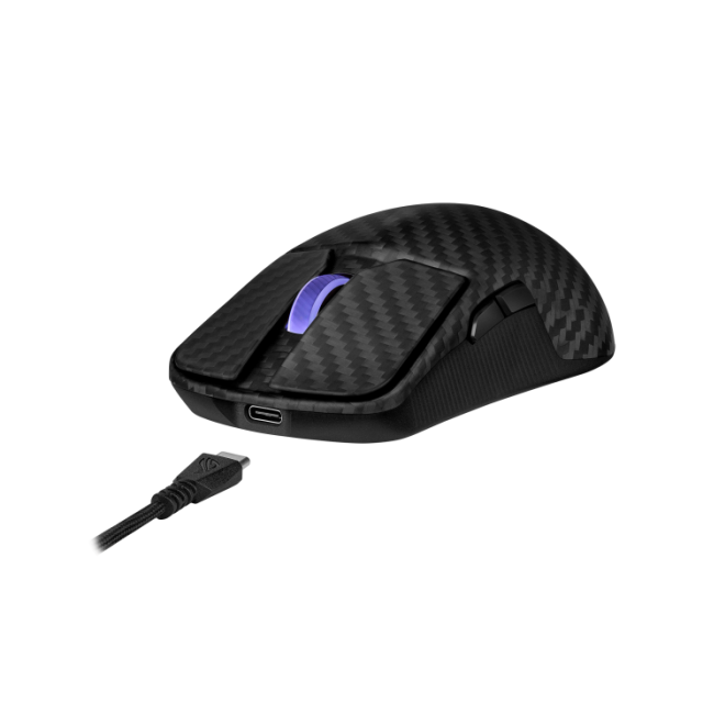 Геймърска мишка ASUS ROG Harpe Ace Extreme, Bluetooth/Wireless, 42 000 DPI, Optical Micro Switch