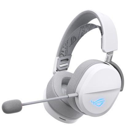 Геймърски безжични слушалки ASUS ROG Pelta White, Aura Sync RGB, Bluetooth/Wireless, USB-C