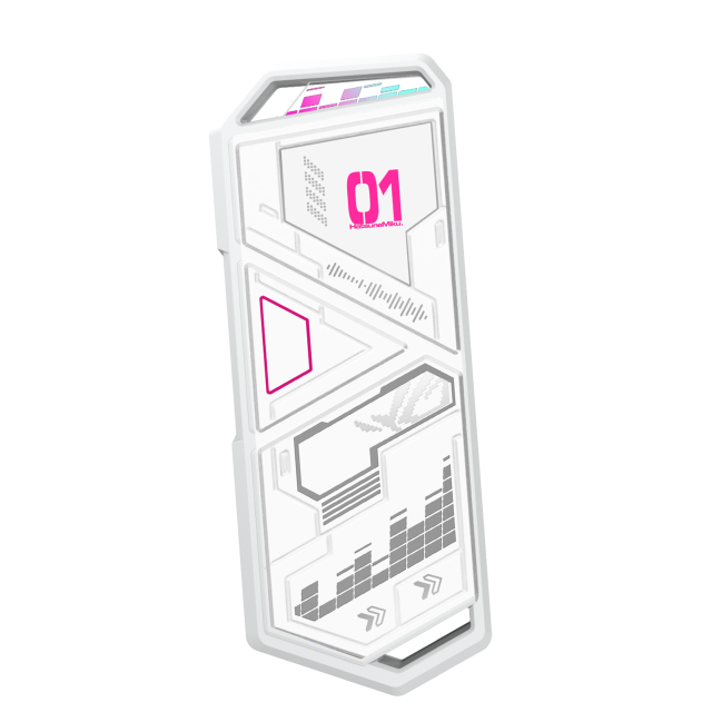Кутия ASUS ROG Strix Arion Hatsune Miku Edition M.2 NVMe SSD, USB 3.2 Gen 2x1