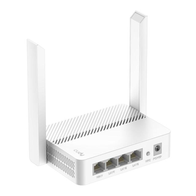 Рутер Cudy WR300, 2.4GHz / 300Mbps, 4 x 10/100 Mbps RJ45 Ports, 1x WAN port, the rest are LAN ports