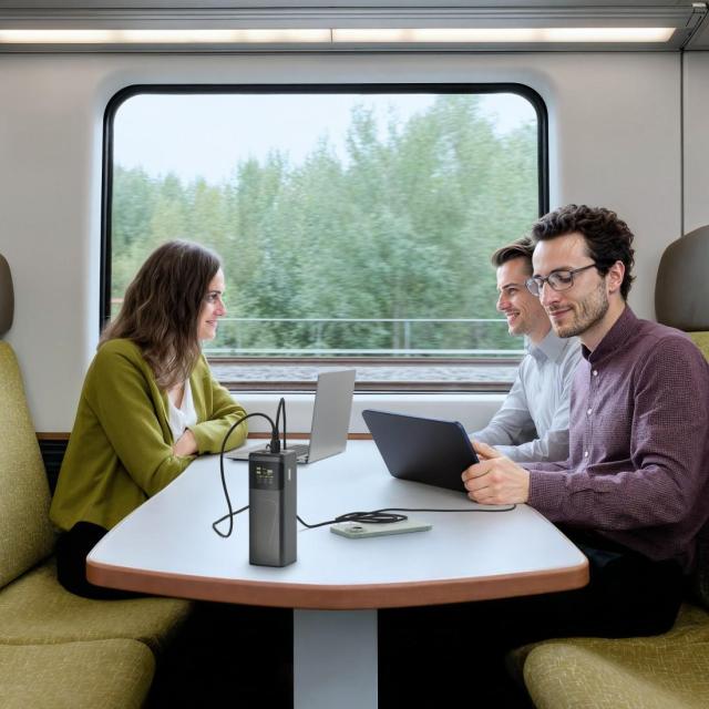 Външна батерия HAMA „High Power“, 24 000 mAh, 200 W, 2x USB-C, USB-A, бързо зареждане