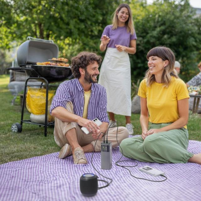 Външна батерия HAMA „High Power“, 24 000 mAh, 200 W, 2x USB-C, USB-A, бързо зареждане