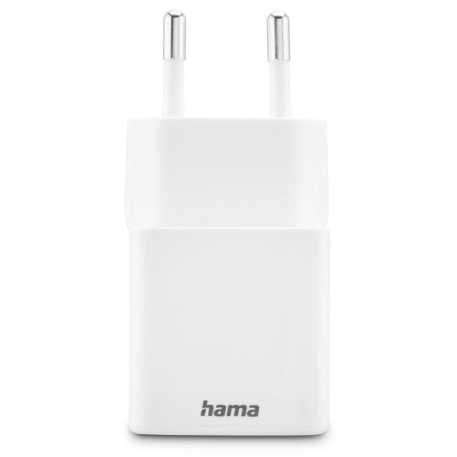 HAMA Бързо мини зарядно 1x USB-C, 1x USB-A, PD, 20 W, бяло