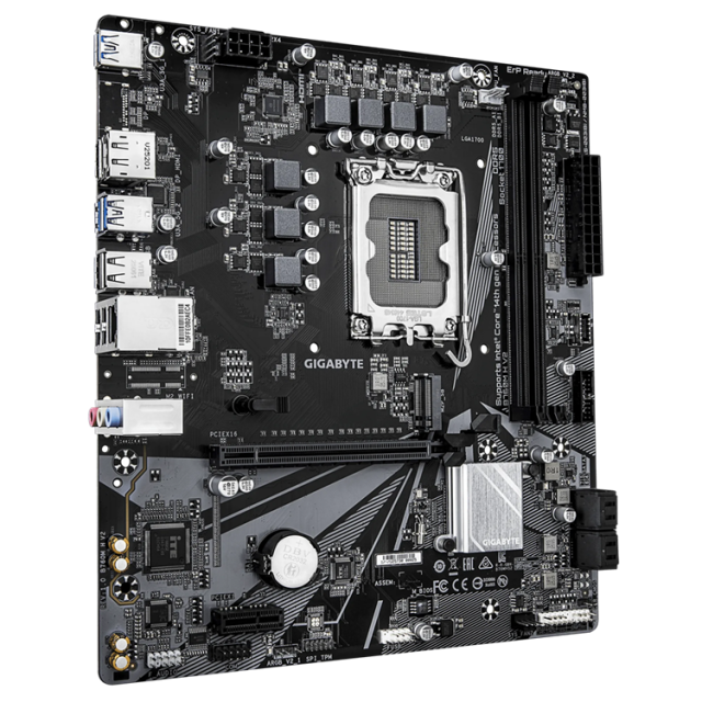 Дънна платка GIGABYTE B760M H V2, LGA1700, 2 x DDR5, 4 x SATA 6Gb/s, 1 x m.2, HDMI, DP, mATX