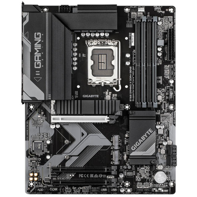 Дънна платка GIGABYTE B760 GAMING X D4 GEN5, LGA1700, 4 x DDR4, 4 x SATA 6Gb/s, 3 x m.2, HDMI, DP, ATX