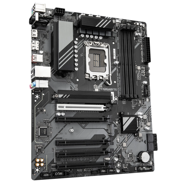 Дънна платка GIGABYTE B760 DS3H WF6E GEN5, LGA1700, 4 x DDR5, 4 x SATA 6Gb/s, 2 x m.2, Wi-Fi 6E+BT, HDMI, DP, ATX