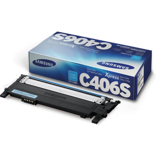 Консуматив Samsung CLT-C406S Cyan Toner Cartridge