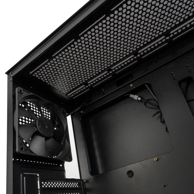 Кутия Kolink Observatory HF Mesh Black, Middle Tower, 1 x USB 3.0. 1 x USB 2.0, 1 x HD Audio, ATX / Micro ATX / Mini ITX