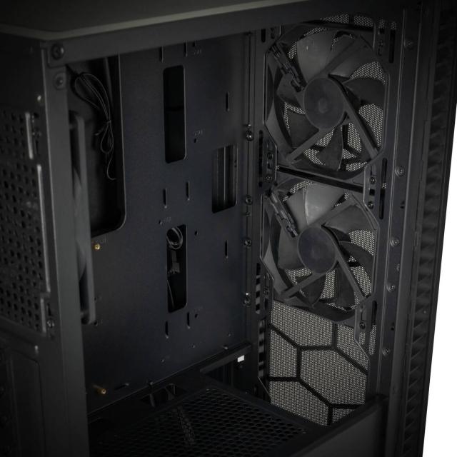 Кутия Kolink Observatory HF Mesh Black, Middle Tower, 1 x USB 3.0. 1 x USB 2.0, 1 x HD Audio, ATX / Micro ATX / Mini ITX