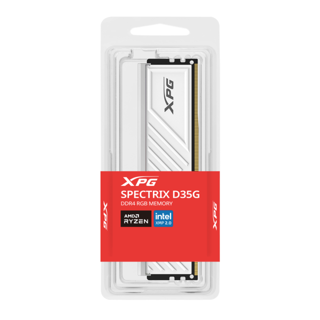 Памет ADATA SPECTRIX D35G WHITE 8GB DDR4 3200MHz, CL16, 1.35V 