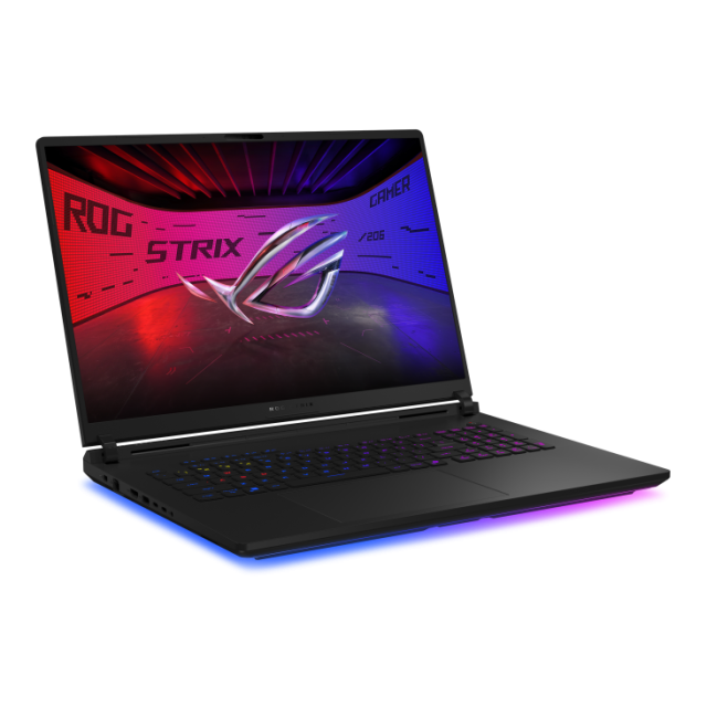 Лаптоп ASUS ROG Strix SCAR 18 2025 G835LW-SA077W, Intel Core Ultra 9 275HX 24C (2.70 / 5.40 GHz, 36MB Cache), 18.0" (45.72 cm) IPS, NVIDIA GF RTX 5080 16GB GDDR7 DLSS 4, 64GB DDR5, 2TB M.2 NVMe SSD, Windows 11 Home
