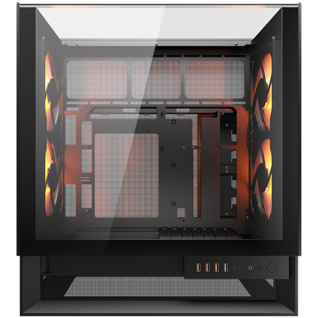 Кутия COUGAR OmnyX PC Case Black, Mid Tower, 4 x USB 3.0, 2 x USB Type-C 3.2 Gen 2, Mini ITX / Micro ATX / ATX