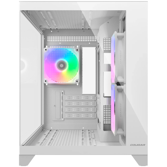 Кутия COUGAR FV150 Mini RGB PC Case White, Mid Tower, 2 x USB 3.0, 1 x USB Type-C 3.2 Gen 2, Mini ITX / Micro ATX / ATX