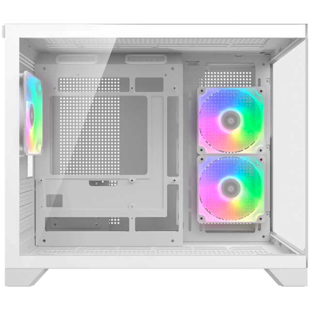 Кутия COUGAR FV150 Mini RGB PC Case White, Mid Tower, 2 x USB 3.0, 1 x USB Type-C 3.2 Gen 2, Mini ITX / Micro ATX / ATX