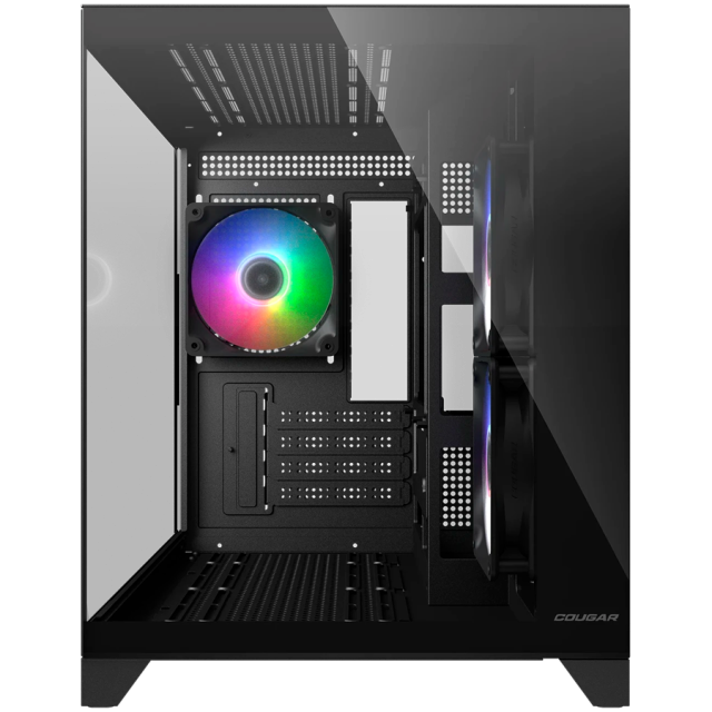 Кутия COUGAR FV150 Mini RGB PC Case Black, Mid Tower, 2 x USB 3.0, 1 x USB Type-C 3.2 Gen 2, Mini ITX / Micro ATX / ATX