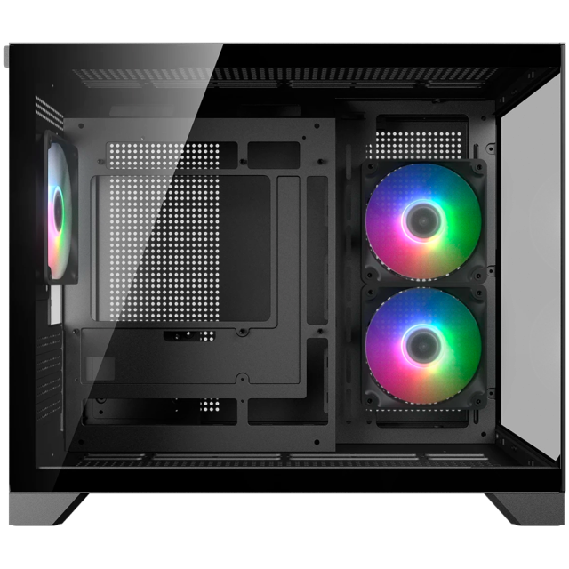 Кутия COUGAR FV150 Mini RGB PC Case Black, Mid Tower, 2 x USB 3.0, 1 x USB Type-C 3.2 Gen 2, Mini ITX / Micro ATX / ATX