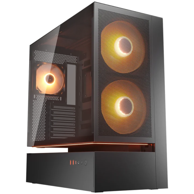Кутия COUGAR CFV235 Mesh PC Case Black, Mid Tower, 2 x USB 3.0, 1 x USB Type-C, Mini ITX / Micro ATX / ATX