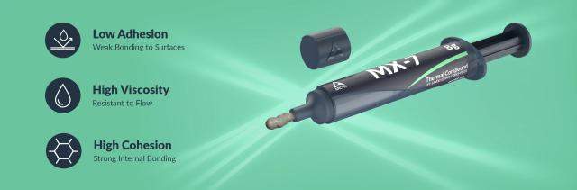 Термо паста Arctic MX-7 + МX Cleaner, 4g, Сив