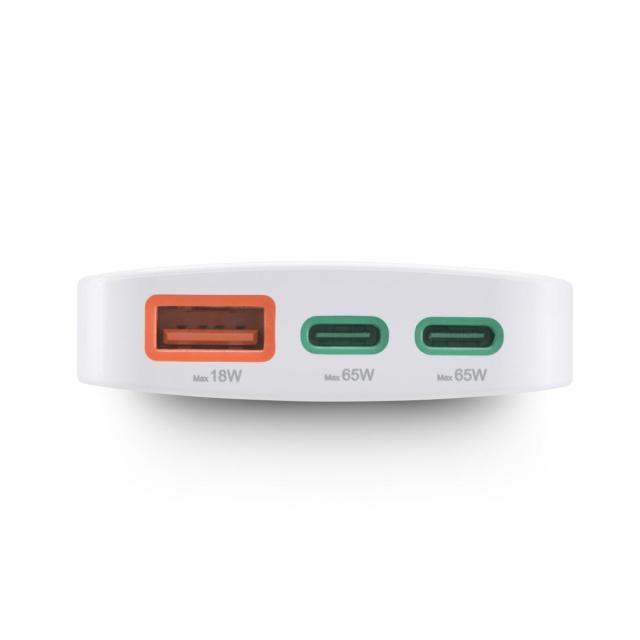 HAMA Бързо мини зарядно, 65W, 2x USB Type-C, 1x USB-A, PD