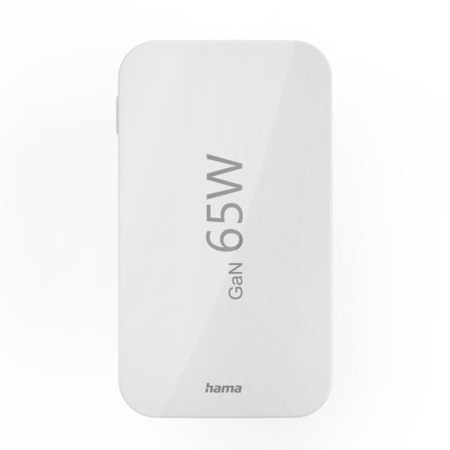 HAMA Бързо мини зарядно, 65W, 2x USB Type-C, 1x USB-A, PD