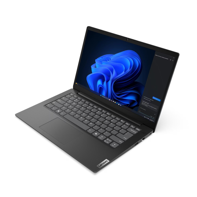 Лаптоп Lenovo V14 G5 IRL, Intel Core i5-13420H 8C (3.40 / 4.60 GHz, 12MB Cache), 14.0" (35.56 cm) FHD TN Anti-glareIntel, UHD Graphics Xe G4, 8GB DDR5, 512GB M.2 NVMe SSD, Free DOS