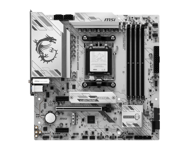 Дънна платка MSI B850M GAMING PLUS WIFI6E, AM5, 4 x DDR5, 2 x M.2, 4 x SATA, HDMI, DP, mATX