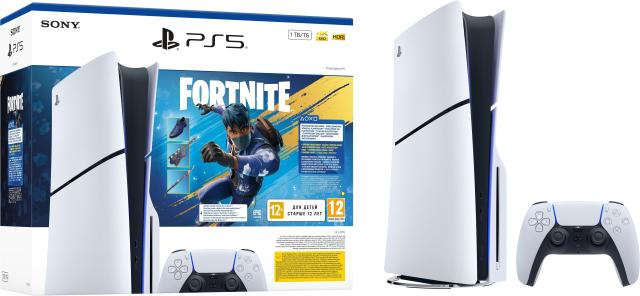 Конзола Sony PlayStation 5 (Slim) 1TB + Fortnite Flowering Chaos