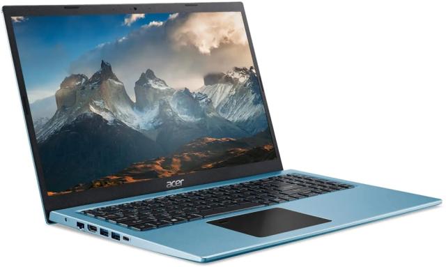 Лаптоп Acer Aspire 5, A515-56G-599A, Core i5-1135G7 (2.40GHz up to 4.2GHz, 8MB), 15.6" FHD (1920x1080) IPS, 8GB DDR (4GB onboard), 512GB PCIe SSD, HDD kit, GeForce MX450 2GB GDDR5, HD Cam., Mic., WiFi AX, BT, FPR, Linux, Blue