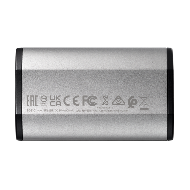 USB памет ADATA EXT SSD CD810 2000GB, USB 3.2 Gen2, SILVER GRAY