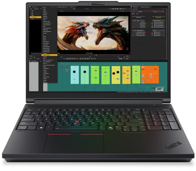 Лаптоп Lenovo ThinkPad P16 G3, Intel Core Ultra 7 255HX 20C (1.80 / 5.20 GHz, 36MB Cache), 16.0" (40.64 cm) FHD IPS, NVIDIA RTX PRO 1000 8GB GDDR7, 32GB DDR5, 1TB M.2 NVMe SSD, Windows 11 Pro