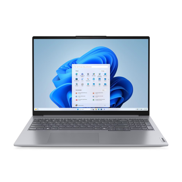 Лаптоп Lenovo ThinkBook 16 G7 ARP, AMD Ryzen 7 7735HS 8C (3.2 / 4.7 GHz, 16 MB cache), 16.0" (40.64 cm) WUXGA IPS Anti-glare display, AMD Radeon 680M, 16GB DDR5, 512GB M.2 NVMe SSD, Free DOS