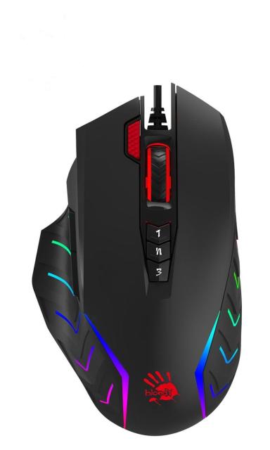 Геймърска мишка Bloody J95s, RGB, оптична (8000 CPI), USB