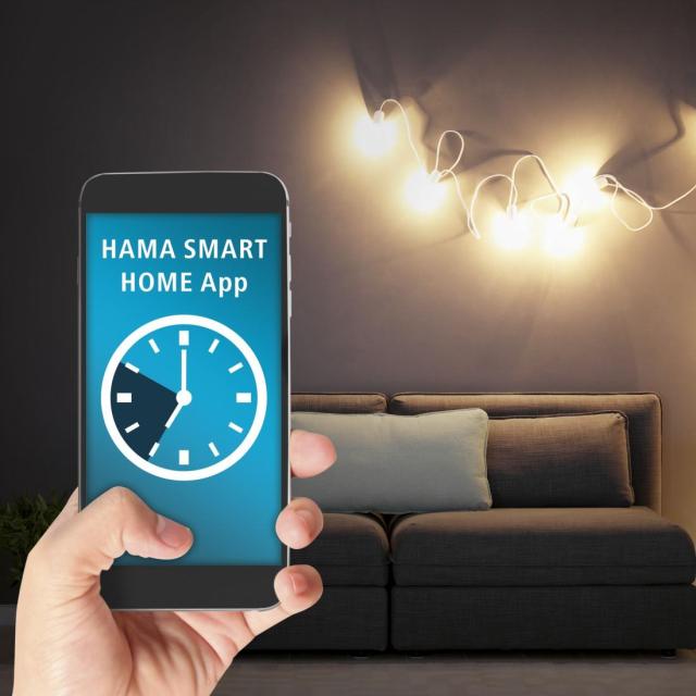 Смарт разклонител HAMA Wi-Fi  2.4Ghz, 4 гнезда, 4xUSB, 1.7 m, бял
