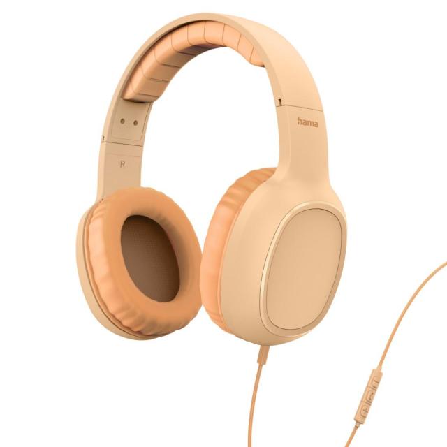 Слушалки HAMA Fun C, микрофон, USB Type-C, Оранжев