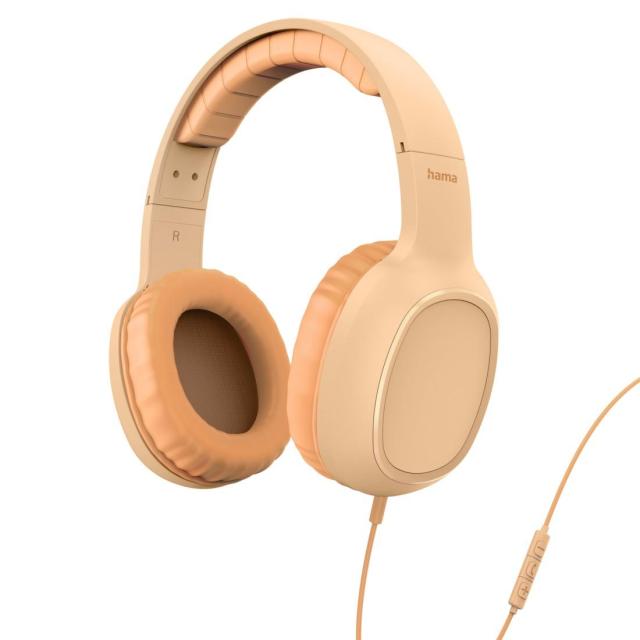 Слушалки HAMA Fun C, микрофон, USB Type-C, Оранжев