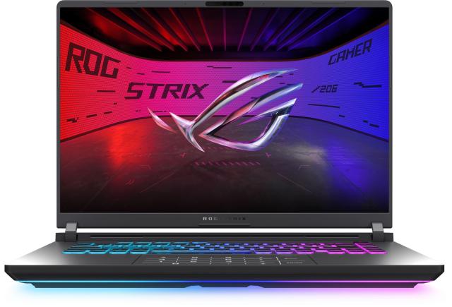 Лаптоп ASUS ROG Strix G16 G615JMR-RV063, Intel Core i7-14650HX 16C (1.60 / 5.20 GHz, 30MB Cache), 16.0" (40.64 cm) FullHD+ IPS, NVIDIA GF RTX5060 8GB GDDR7 DLSS 4, 32GB DDR5, 1TB M.2 NVMe SSD, Free DOS