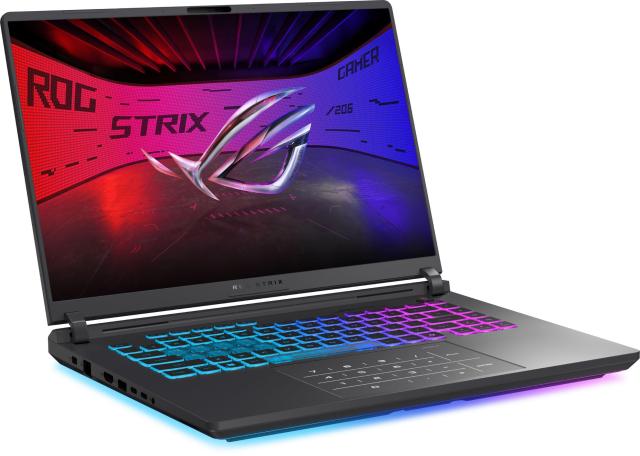 Лаптоп ASUS ROG Strix G16 G615JMR-RV063, Intel Core i7-14650HX 16C (1.60 / 5.20 GHz, 30MB Cache), 16.0" (40.64 cm) FullHD+ IPS, NVIDIA GF RTX5060 8GB GDDR7 DLSS 4, 32GB DDR5, 1TB M.2 NVMe SSD, Free DOS