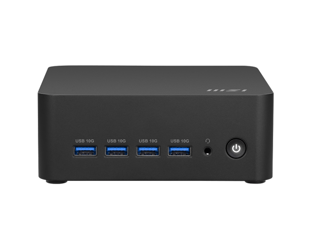 Компютър MSI Cubi Z AI 8M-006BEU, AMD Ryzen 7 8845HS 8C (3.8 / 5.1 GHz, 16MB Cache), AMD Radeon 780M, 16GB DDR5 SODIMM, 1TB SSD M.2 NVMe, Windows 11 Pro