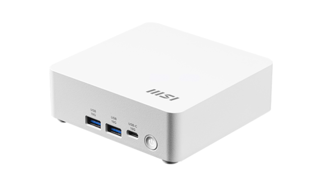 Компютър MSI Cubi NUC AI 1UMG-062EU, Intel Core Ultra 5 125H 18C (1.2 / 4.5 GHz, 18MB Cache), Intel Arc 7 Core, 16GB DDR5 SODIMM, 512GB SSD M.2 NVMe, Windows 11 Pro