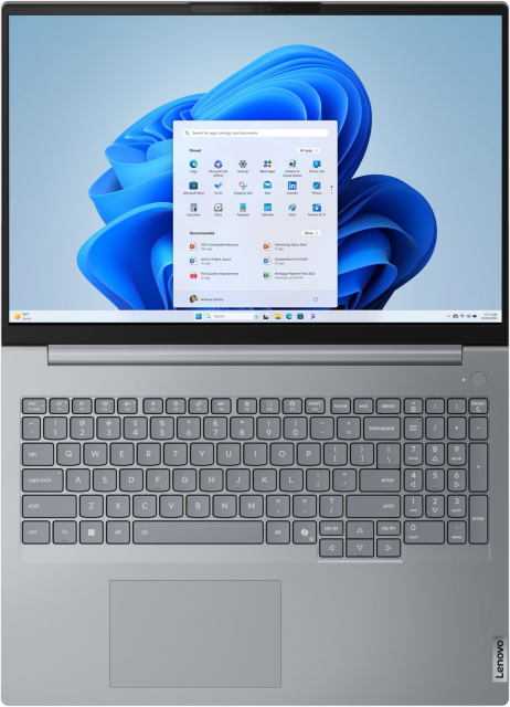Лаптоп Lenovo ThinkBook 16 G8 IAL, Intel Core Ultra 5 225U 13C (1.3 / 4.8 GHz, 12MB Cache), 16" (40.64 см) WUXGA, 16GB DDR5, 512 GB M.2 NVMe SSD, Free DOS