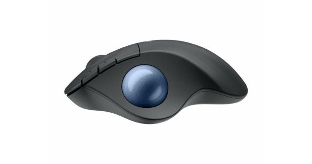 Мишка Logitech ERGO M575S, оптична (2000 dpi), Bluetooth/Wireless, USB, черна, Trackball